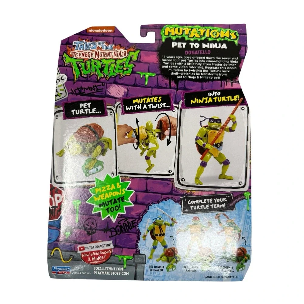 TMNT Tales of the Teenage Mutant Ninja Turtles Mutations Donatello Playmates